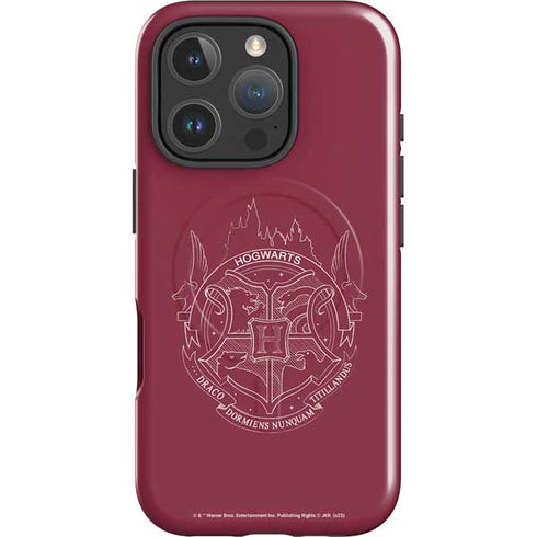 Wizarding Worlds Harry Potter Hogwarts Crest iPhone 16 Pro Max Magsafe Impact Case