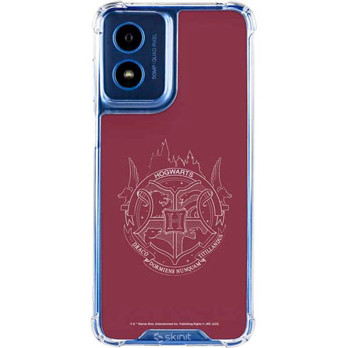 Wizarding Worlds Harry Potter Hogwarts Crest Moto G 5G (2024) Clear Case