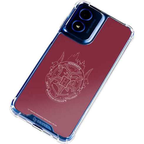 Wizarding Worlds Harry Potter Hogwarts Crest Moto G 5G (2024) Clear Case