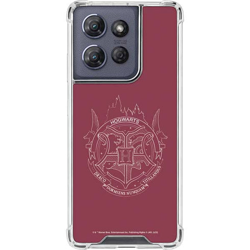 Wizarding Worlds Harry Potter Hogwarts Crest Moto G Power 5G (2025) Clear Case