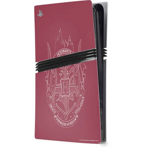 Wizarding Worlds Harry Potter Hogwarts Crest PS5 Pro Console Skin