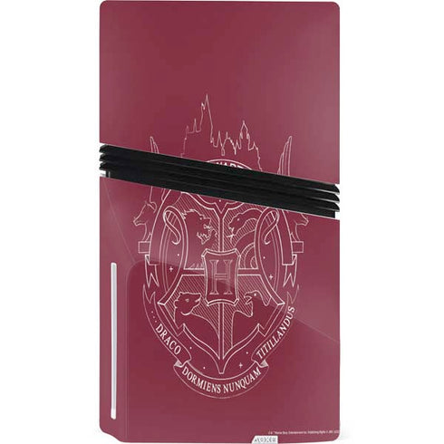 Wizarding Worlds Harry Potter Hogwarts Crest PS5 Pro Disk Bundle Skin
