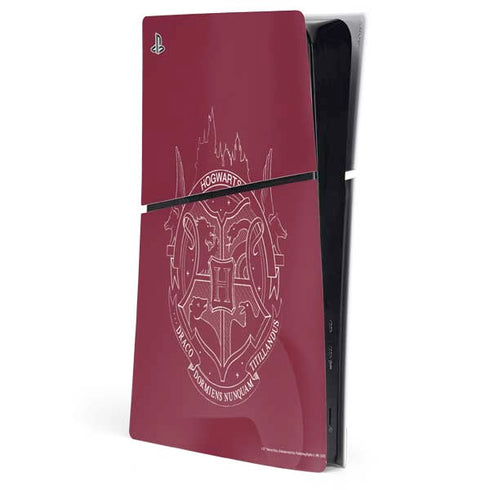 Wizarding Worlds Harry Potter Hogwarts Crest PS5 Slim Digital Edition Console Skin