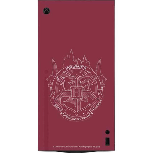 Wizarding Worlds Harry Potter Hogwarts Crest XBox Series X Digital Edition Console Skin