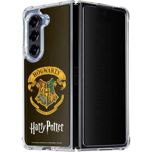 Wizarding World Harry Potter Hogwarts Houses Crest Galaxy Z Fold5 5G Clear Case