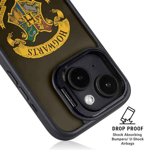 Wizarding World Harry Potter Hogwarts Houses Crest iPhone 14 Plus Kickstand Case