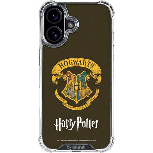 Wizarding World Harry Potter Hogwarts Houses Crest iPhone 16 Plus Clear Case