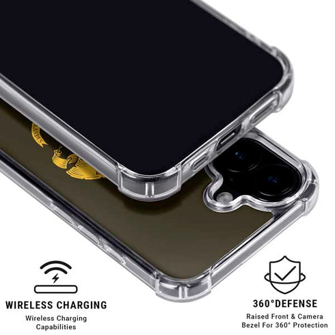 Wizarding World Harry Potter Hogwarts Houses Crest iPhone 16 Plus Clear Case