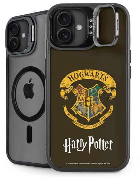 Wizarding World Harry Potter Hogwarts Houses Crest iPhone 16 Plus Kickstand Case