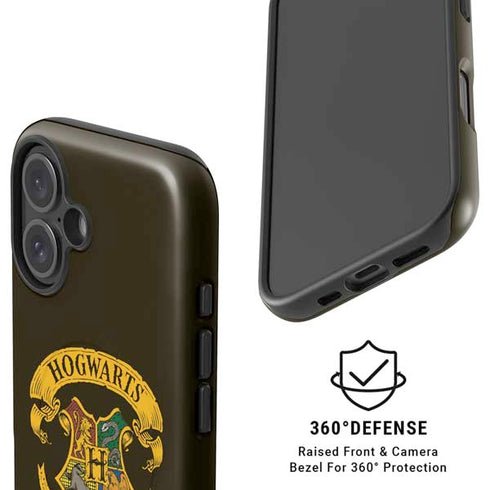 Wizarding World Harry Potter Hogwarts Houses Crest iPhone 16 Plus Magsafe Impact Case