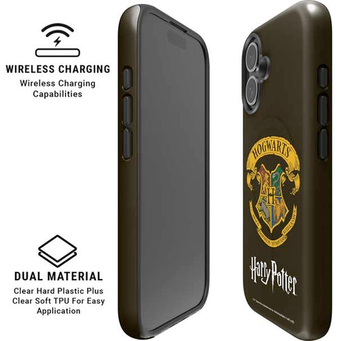 Wizarding World Harry Potter Hogwarts Houses Crest iPhone 16 Plus Magsafe Impact Case