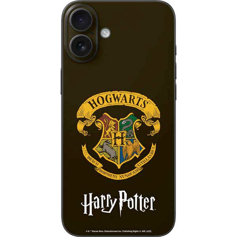 Wizarding World Harry Potter Hogwarts Houses Crest iPhone 16 Plus Skin
