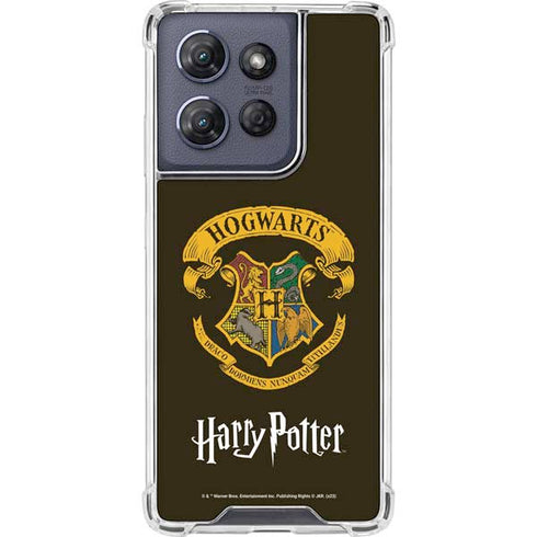 Wizarding World Harry Potter Hogwarts Houses Crest Moto G 5G (2025) Clear Case