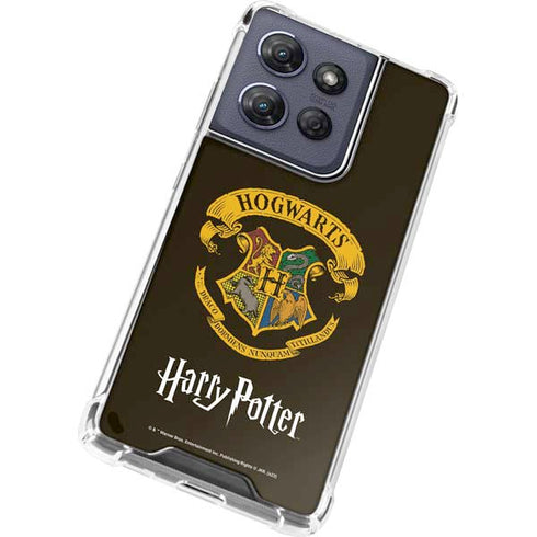 Wizarding World Harry Potter Hogwarts Houses Crest Moto G 5G (2025) Clear Case