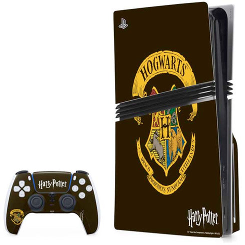 Wizarding World Harry Potter Hogwarts Houses Crest PS5 Pro Disk Bundle Skin