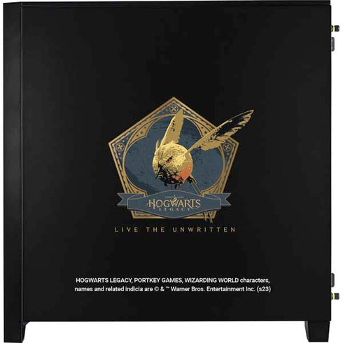 Wizarding World Hogwarts Legacy Golden Snitch Corsair 4000D Tempered Glass Mid-Tower ATX Case Skin