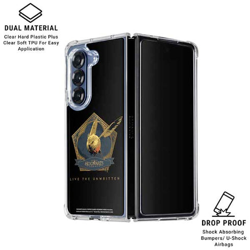 Wizarding World Hogwarts Legacy Golden Snitch Galaxy Z Fold7 Clear Case
