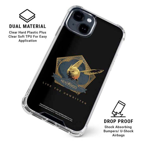 Wizarding World Hogwarts Legacy Golden Snitch iPhone 14 Plus Clear Case
