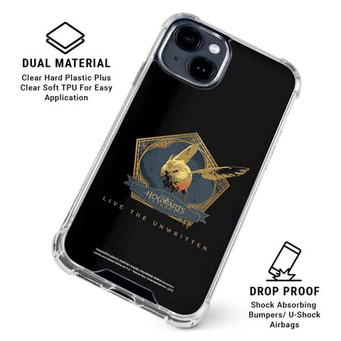 Wizarding World Hogwarts Legacy Golden Snitch iPhone 15 Clear Case