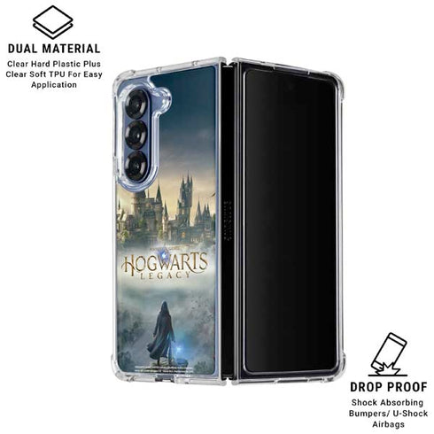 Wizarding World Hogwarts Legacy Main Poster Galaxy Z Fold7 Clear Case