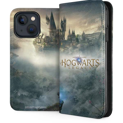 Wizarding World Hogwarts Legacy Main Poster iPhone 15 Plus Folio Case