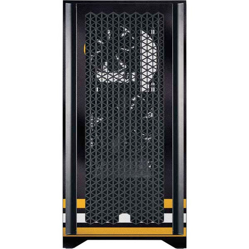 NHL Boston Bruins Home Jersey Corsair 4000D Tempered Glass Mid-Tower ATX Case Skin