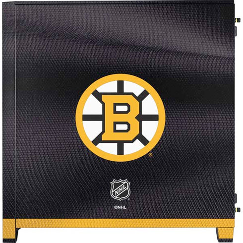 NHL Boston Bruins Home Jersey Corsair 4000D Tempered Glass Mid-Tower ATX Case Skin