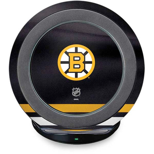 NHL Boston Bruins Home Jersey Fast Charge Wireless Charging Stand Skin