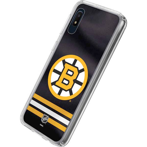 NHL Boston Bruins Home Jersey Galaxy A10e Clear Case