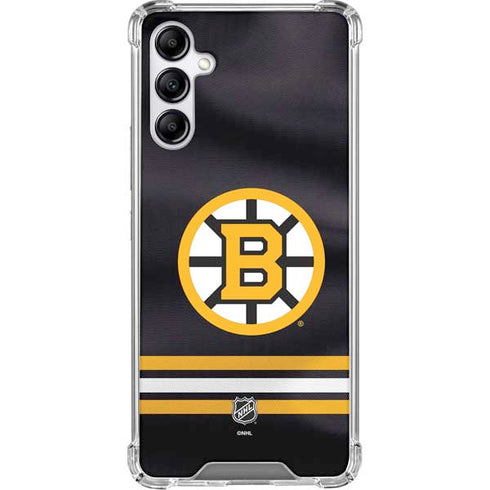 NHL Boston Bruins Home Jersey Galaxy A15 5G Clear Case