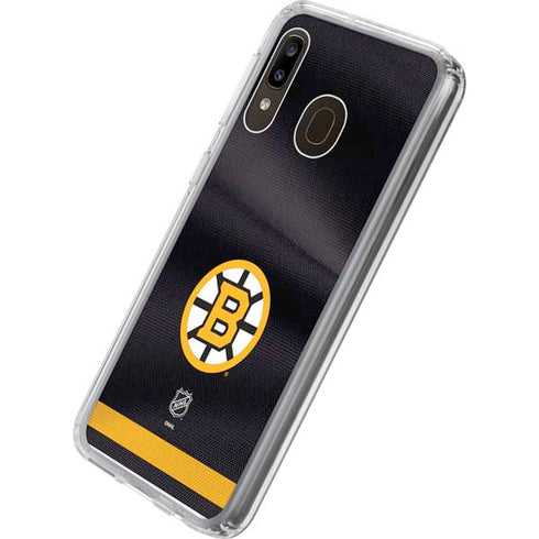NHL Boston Bruins Home Jersey Galaxy A20 Clear Case