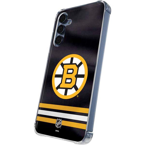 NHL Boston Bruins Home Jersey Galaxy A35 5G Clear Case