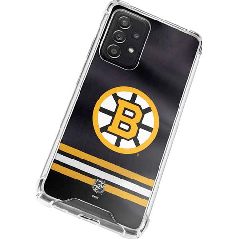 NHL Boston Bruins Home Jersey Galaxy A52 5G Clear Case