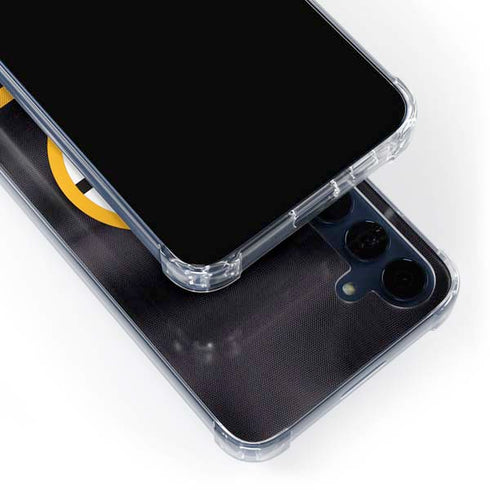 NHL Boston Bruins Home Jersey Galaxy A55 5G Clear Case