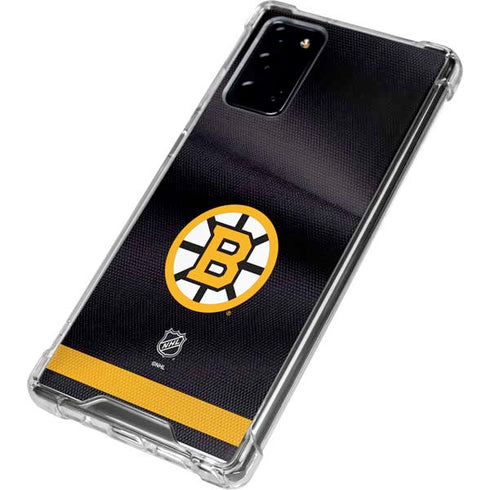 NHL Boston Bruins Home Jersey Galaxy Note20 5G Clear Case