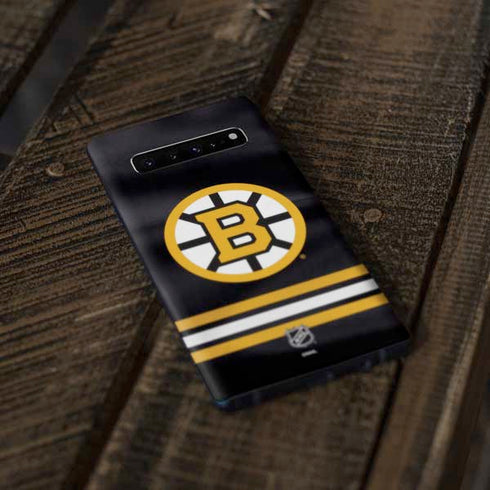 NHL Boston Bruins Home Jersey Galaxy S10 Plus Skin