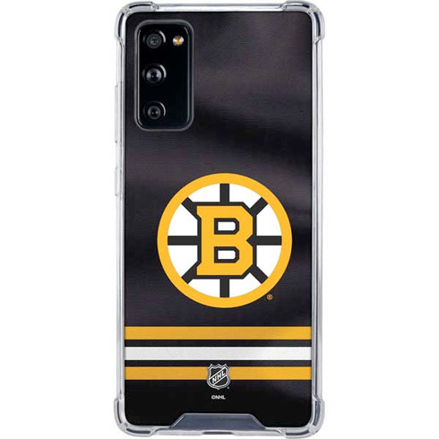 NHL Boston Bruins Home Jersey Galaxy S20 FE Clear Case