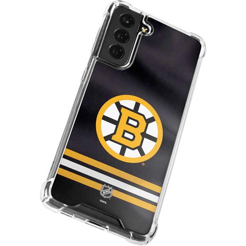 NHL Boston Bruins Home Jersey Galaxy S21 FE Clear Case