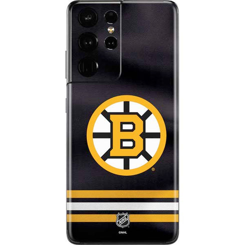NHL Boston Bruins Home Jersey Galaxy S21 Ultra 5G Skin