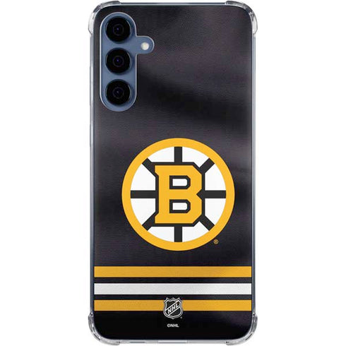 NHL Boston Bruins Home Jersey Galaxy S24 Clear Case