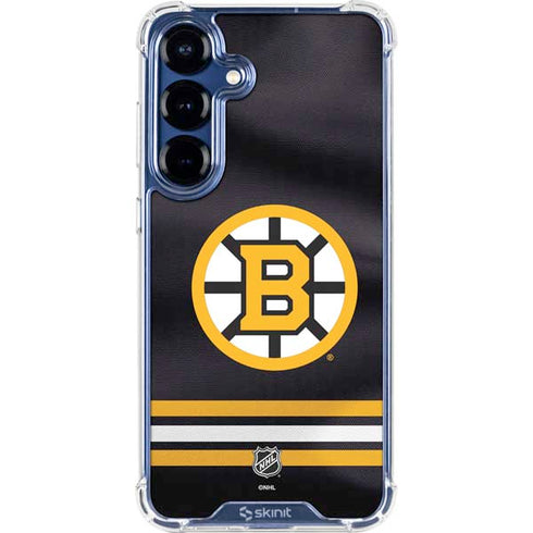 NHL Boston Bruins Home Jersey Galaxy S25 FE Clear Case
