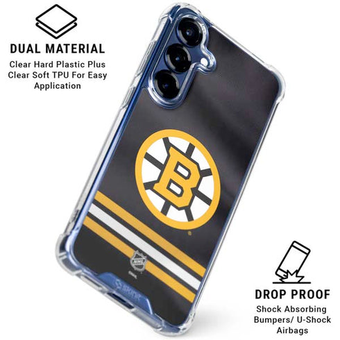 NHL Boston Bruins Home Jersey Galaxy S25 Plus Clear Case