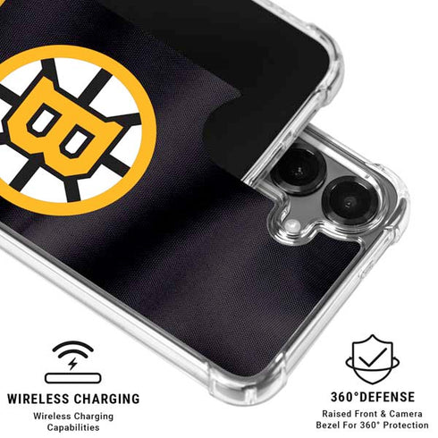 NHL Boston Bruins Home Jersey Galaxy S26 Clear Case