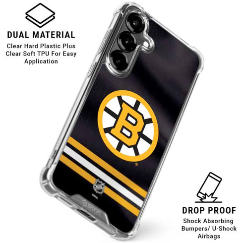 NHL Boston Bruins Home Jersey Galaxy S26 Clear Case