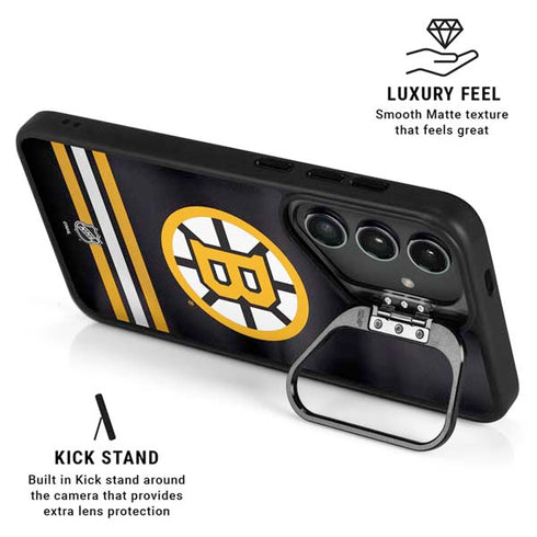 NHL Boston Bruins Home Jersey Galaxy S26 Kickstand Case
