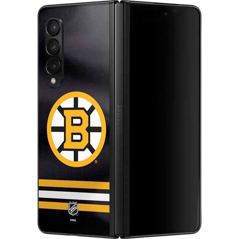NHL Boston Bruins Home Jersey Galaxy Z Fold3 5G Skin
