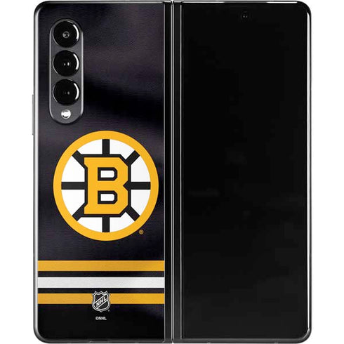 NHL Boston Bruins Home Jersey Galaxy Z Fold3 5G Skin