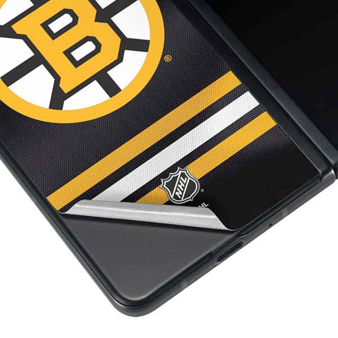 NHL Boston Bruins Home Jersey Galaxy Z Fold3 5G Skin