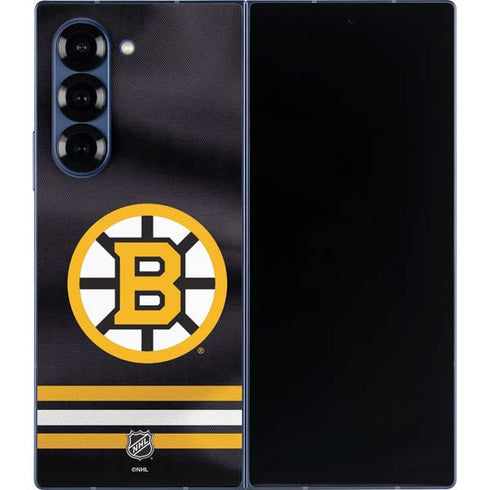 NHL Boston Bruins Home Jersey Galaxy Z Fold6 Skin