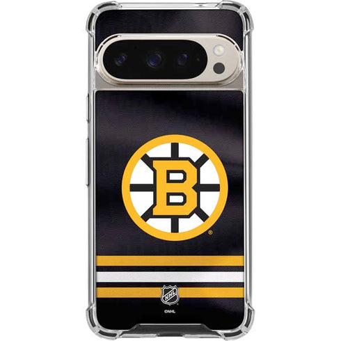 NHL Boston Bruins Home Jersey Google Pixel 9 Pro XL Clear Case
